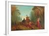 Figures in a Park-Alfred Woolmer-Framed Giclee Print