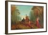 Figures in a Park-Alfred Woolmer-Framed Giclee Print