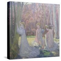 Figures in a Spring Landscape (Sacred Grov), 1897-Maurice Denis-Stretched Canvas