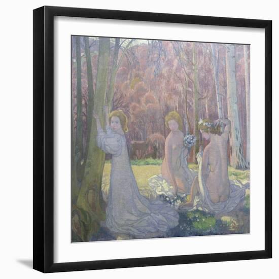 Figures in a Spring Landscape (Sacred Grov), 1897-Maurice Denis-Framed Giclee Print