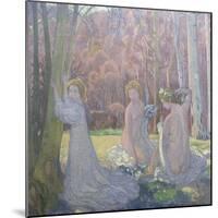 Figures in a Spring Landscape (Sacred Grov), 1897-Maurice Denis-Mounted Giclee Print