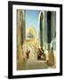 Figures in a Street Before a Mosque, 1895-Richard Karlovich Zommer-Framed Giclee Print