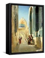 Figures in a Street Before a Mosque, 1895-Richard Karlovich Zommer-Framed Stretched Canvas