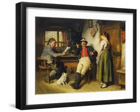 Figures in an Interior, 1891-Hugo Kauffmann-Framed Giclee Print