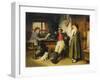 Figures in an Interior, 1891-Hugo Kauffmann-Framed Giclee Print