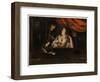 Figures in an Interior around a Lantern (Oil on Canvas)-Pietro Paolini-Framed Giclee Print