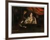 Figures in an Interior around a Lantern (Oil on Canvas)-Pietro Paolini-Framed Giclee Print