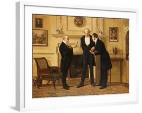 Figures in an Interior-Eugene-Louis Lami-Framed Giclee Print