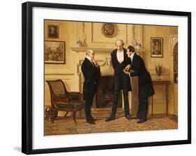 Figures in an Interior-Eugene-Louis Lami-Framed Giclee Print