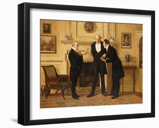 Figures in an Interior-Eugene-Louis Lami-Framed Giclee Print