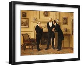 Figures in an Interior-Eugene-Louis Lami-Framed Giclee Print