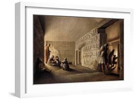 Figures in Egyptian Tombs-Luigi Mayer-Framed Giclee Print