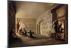 Figures in Egyptian Tombs-Luigi Mayer-Mounted Giclee Print