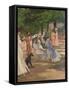 Figures in Hyde Park-Charles Edward Conder-Framed Stretched Canvas