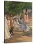 Figures in Hyde Park-Charles Edward Conder-Stretched Canvas