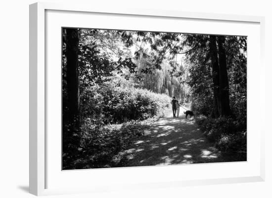 Figures in the Distance in Landscape under Trees-Sharon Wish-Framed Photographic Print