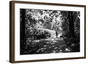 Figures in the Distance in Landscape under Trees-Sharon Wish-Framed Photographic Print