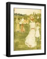 Figures in the Park, C.1895-97-Maurice Brazil Prendergast-Framed Giclee Print