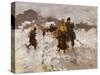 Figures in the Snow-Mose Bianchi-Stretched Canvas