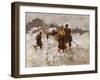Figures in the Snow-Mose Bianchi-Framed Giclee Print