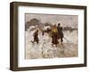 Figures in the Snow-Mose Bianchi-Framed Giclee Print