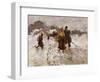 Figures in the Snow-Mose Bianchi-Framed Giclee Print