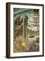 Figures of Damned, Detail from Dante Holding Divine Comedy, Fresco by Domenico Di Michelino-null-Framed Giclee Print