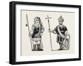 Figures of Gog and Magog Set Up in Guildhall after the Fire London-null-Framed Giclee Print