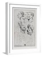 Figures of Jesuits in Caricature, C.1762-Jean-Baptiste Jouvenet-Framed Giclee Print