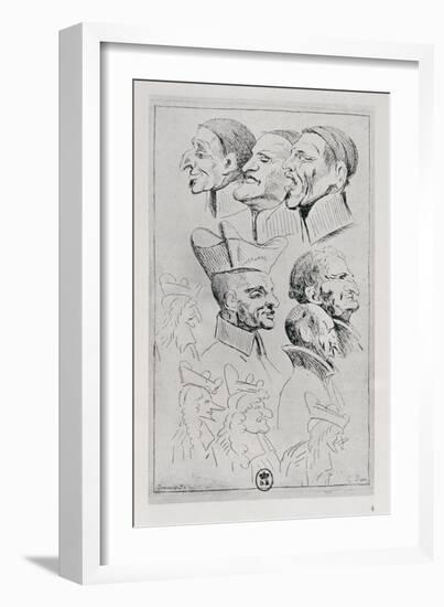 Figures of Jesuits in Caricature, C.1762-Jean-Baptiste Jouvenet-Framed Giclee Print