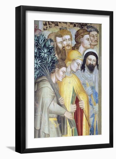 Figures of Men, Detail from Marriage of Virgin-Giovanni Da Milano-Framed Giclee Print