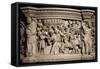 Figures of Prophets Framing Massacre of Innocents, Scene from Life of Christ-Giovanni Pisano-Framed Stretched Canvas