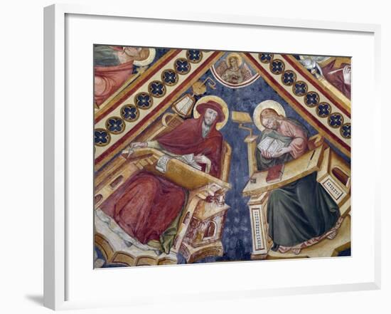 Figures of Saints, Fresco-Nicolo Alunno-Framed Giclee Print