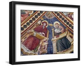 Figures of Saints, Fresco-Nicolo Alunno-Framed Giclee Print