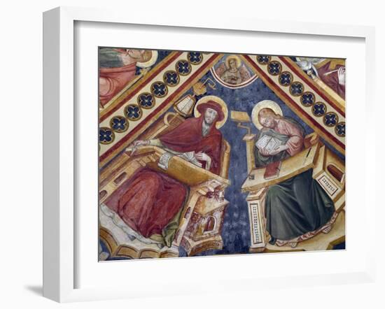 Figures of Saints, Fresco-Nicolo Alunno-Framed Giclee Print