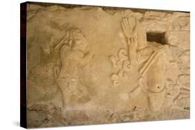 Figures of Stucco Relief, Skeletal Heads Found in the Niches, Castillo De Kukulcan-Richard Maschmeyer-Stretched Canvas