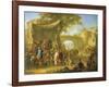 Figures of the Commedia Dell'Arte Acting Out a Quack Doctor Scene-Franz Ferg-Framed Giclee Print