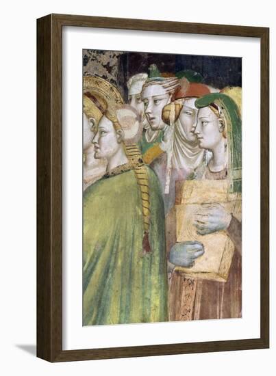 Figures of Women, Detail from Marriage of Virgin-Giovanni Da Milano-Framed Giclee Print