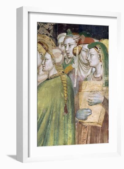 Figures of Women, Detail from Marriage of Virgin-Giovanni Da Milano-Framed Giclee Print