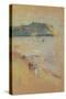 Figures on a Beach Near Cliffs-James Abbott McNeill Whistler-Stretched Canvas