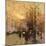 Figures on a Parisian Street at Dusk-Eugene Galien-Laloue-Mounted Giclee Print