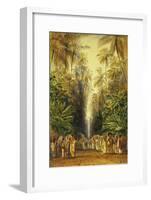 Figures on a Road Near Galle, Ceylon-Edward Lear-Framed Giclee Print