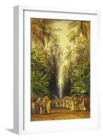 Figures on a Road Near Galle, Ceylon-Edward Lear-Framed Giclee Print