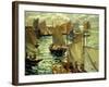 Figures on a Sailboat-Lie Jonas-Framed Giclee Print