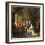 Figures on a Terrace Playing Music-Joseph Van Aken-Framed Giclee Print