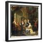 Figures on a Terrace Playing Music-Joseph Van Aken-Framed Giclee Print