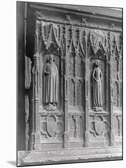 Figures on a Tomb at Westminster Abbey, London-Frederick Henry Evans-Mounted Photographic Print