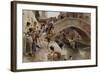 Figures on a Venetian Canal-Ludwig Passini-Framed Giclee Print