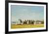 Figures On Beach-Eugène Boudin-Framed Art Print