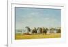 Figures On Beach-Eugène Boudin-Framed Art Print